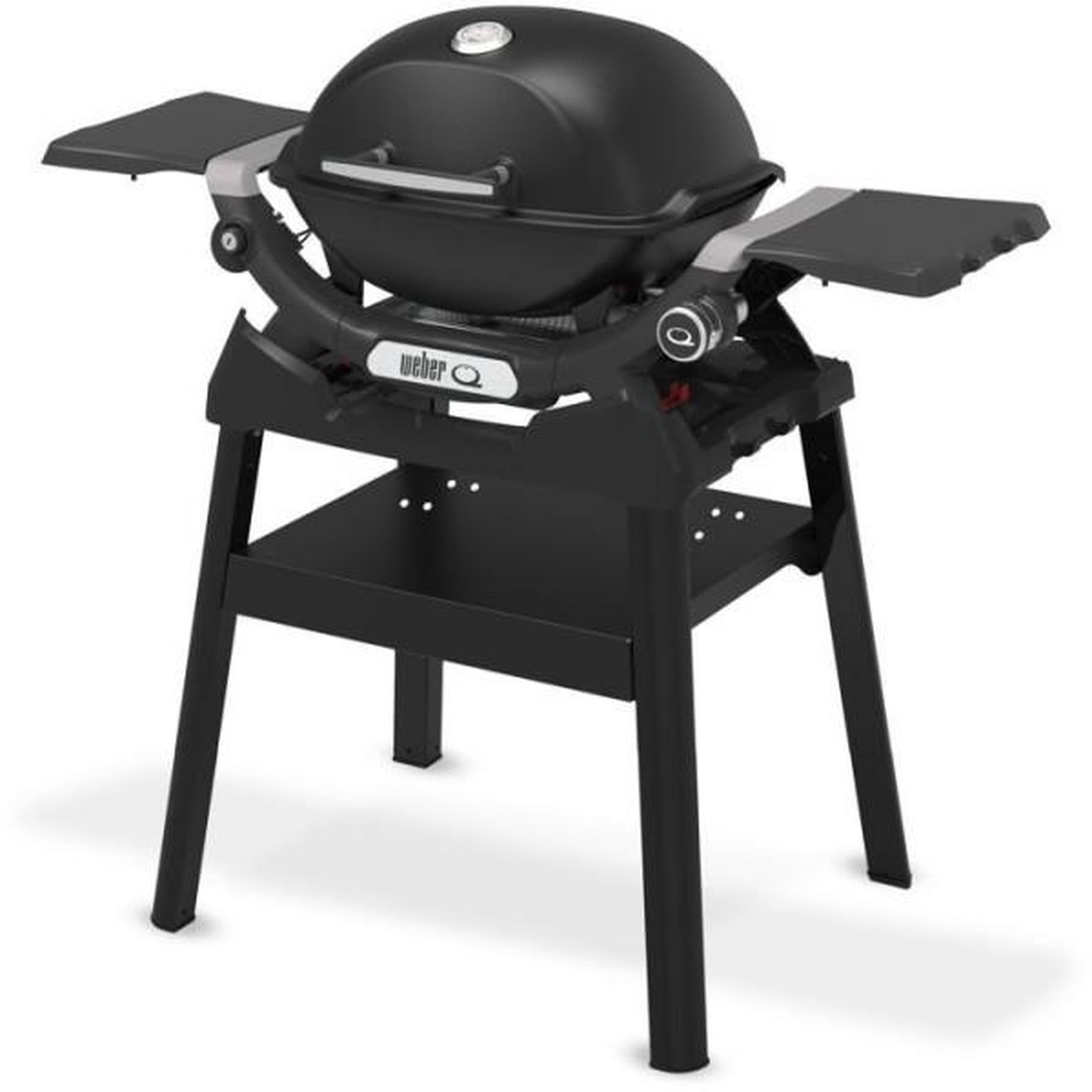Voir la diapositive 2 : AAAAA Barbecue a gaz - Weber - Q1200N avec stand - 2,94kW - 1 brûleur en acier inoxydable - Allumage piézoélectronique - Noir