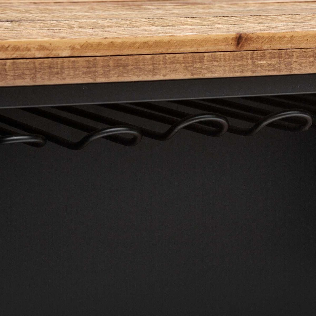 ATMOSPHERA Buffet 2 portes et 2 tiroirs en bois CIERNA - Noir et marron