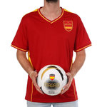 SPORTZONE Espagne Maillot Supporter Rouge Mixte Sport Zone. Coloris disponibles : Rouge