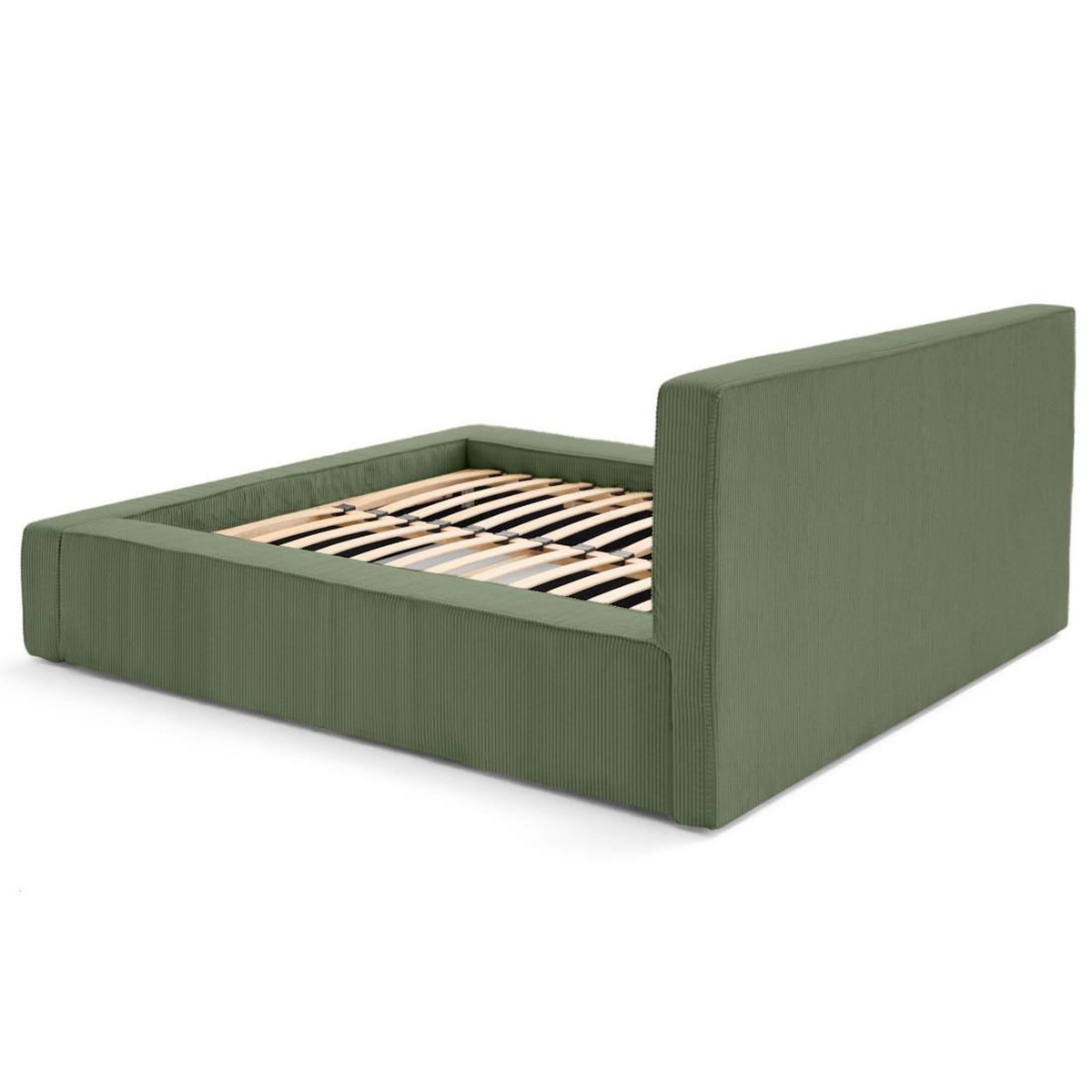 BEST MOBILIER Topaze - lit coffre - 180x200 cm - sommier inclus - velours côtelé