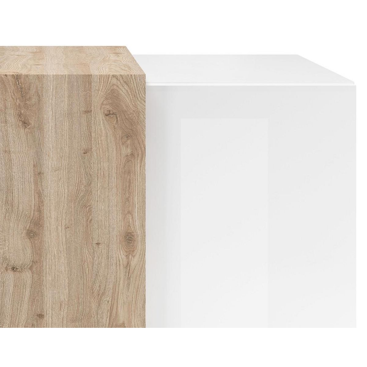 BEST MOBILIER Leon - buffet bas - 3 portes - 181 cm