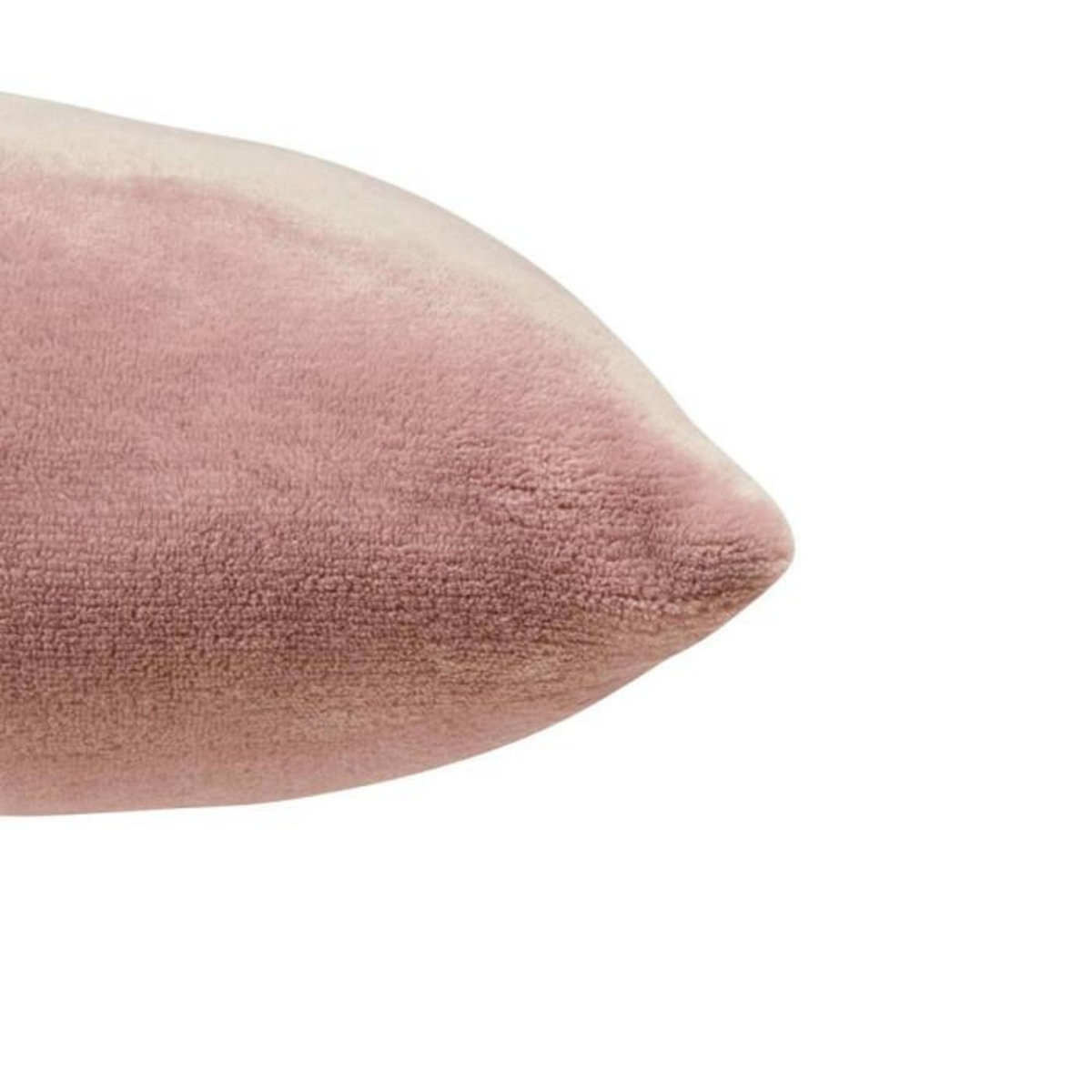 ATMOSPHERA Coussin en Flanelle Uni  Ollis  38x38cm Rose