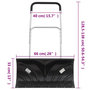 Voir la diapositive 6 : VIDAXL Pelle a neige avec poignee extensible noir 66 cm lame en acier