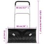 Voir la diapositive 6 : VIDAXL Pelle a neige avec poignee extensible noir 66 cm lame en acier