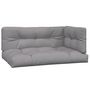 Voir la diapositive 2 : VIDAXL Coussins de palette lot de 3 gris tissu