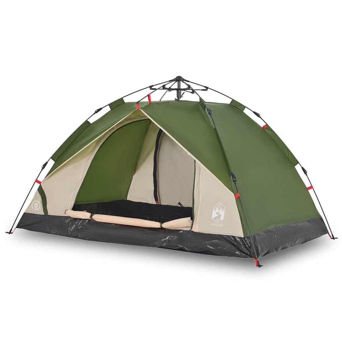 VIDAXL Tente de camping a dome 3 personnes vert liberation rapide