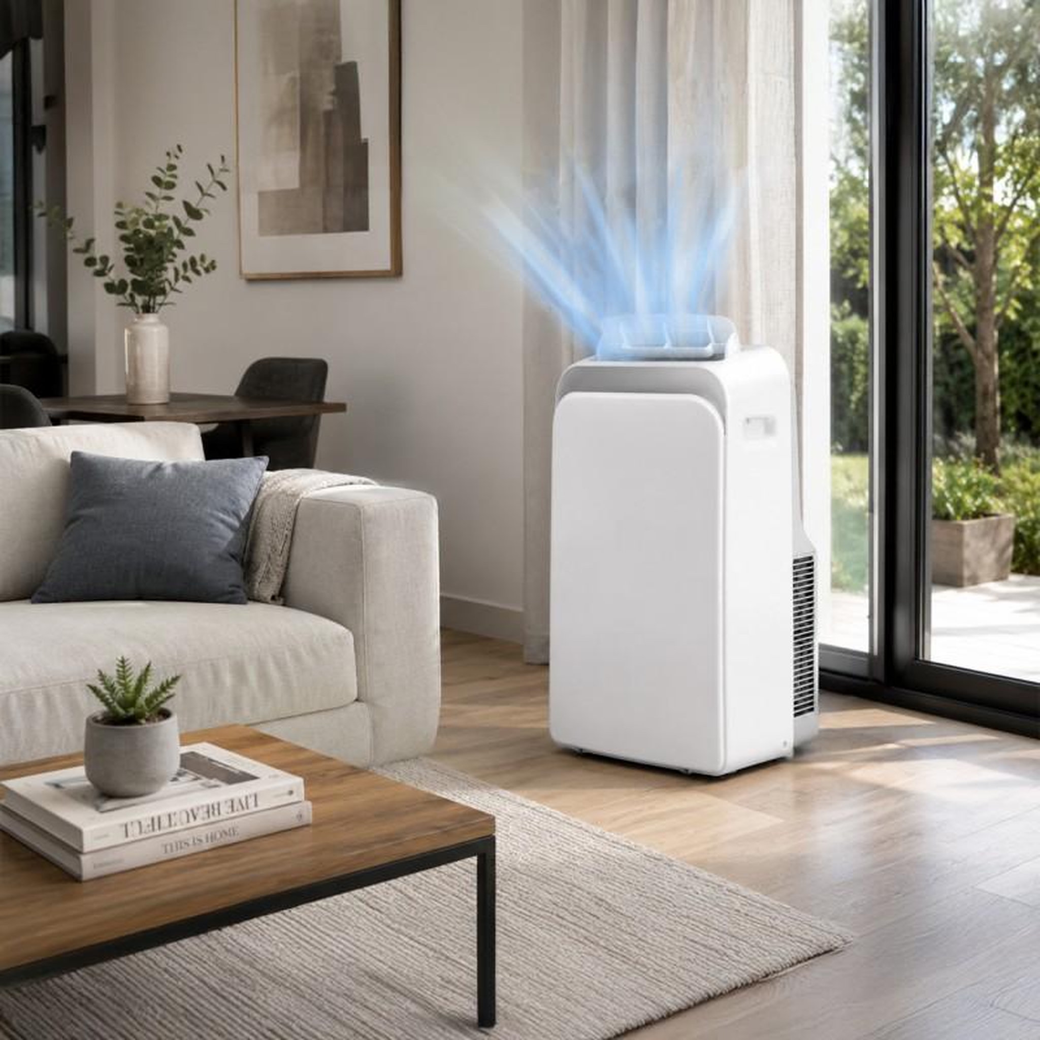 Voir la diapositive 2 : Climatiseur mobile - 12000 btu - froid et chaud