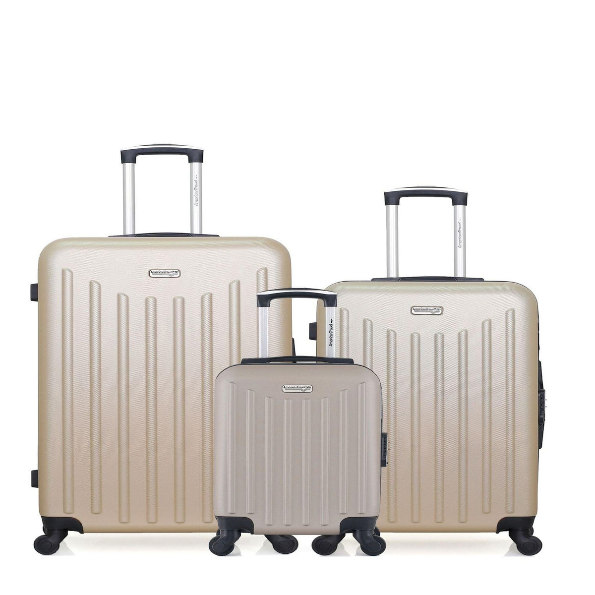 AMERICAN TRAVEL AMERICAN TRAVEL - LOT DE 3 - Valises grand format, weekend et cabine XXS BROOKLYN