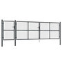 Voir la diapositive 1 : VIDAXL Portail de jardin grillage Anthracite 500 x 125 cm Acier galvanise