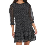 JACQUELINE DE YONG Robe à pois /Blanc Femme JDY Candice. Coloris disponibles : Noir