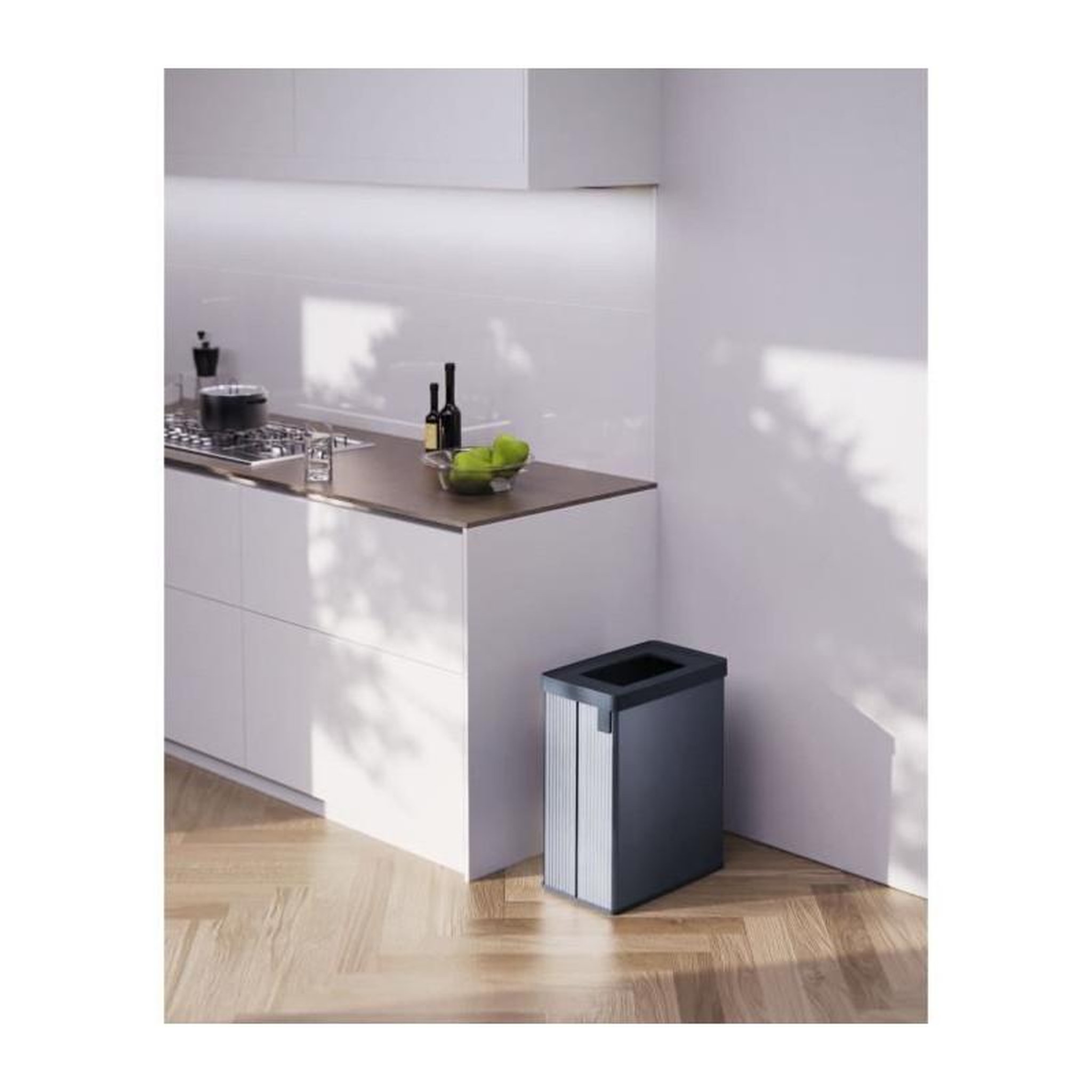 Voir la diapositive 2 : CURVER Poubelle de tri - VERTO - CURVER - 54 L - Bleu perle