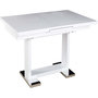 Voir la diapositive 1 : Habitat et Jardin Table repas extensible  Toda  - 140/180 x 90 x 77 cm - Blanc