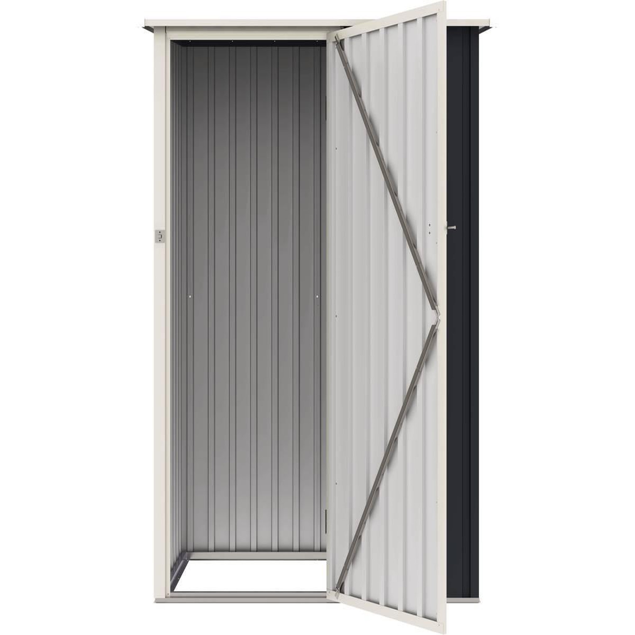 Voir la diapositive 3 : Habitat et Jardin Abris de jardin métal  vega ii - 1.35 m² -gris