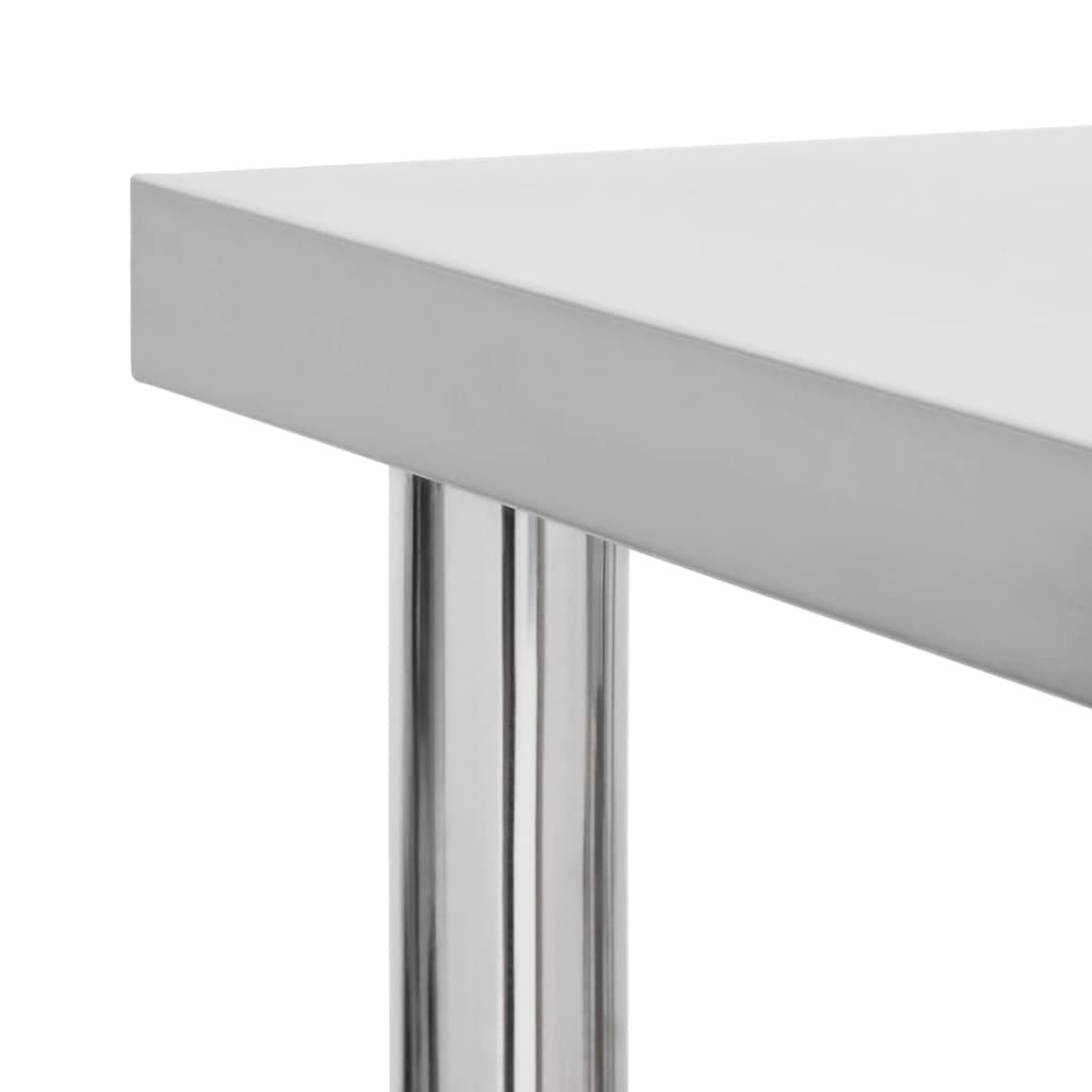 Voir la diapositive 4 : VIDAXL Table de travail de cuisine avec roues 60x45x85 cm Inox
