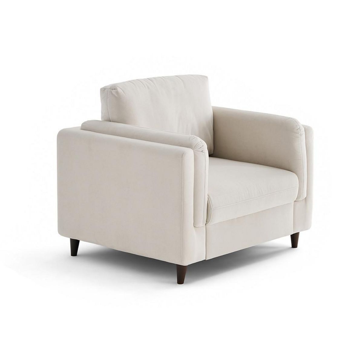 LISA DESIGN Brooke - fauteuil en velours pieds en bois