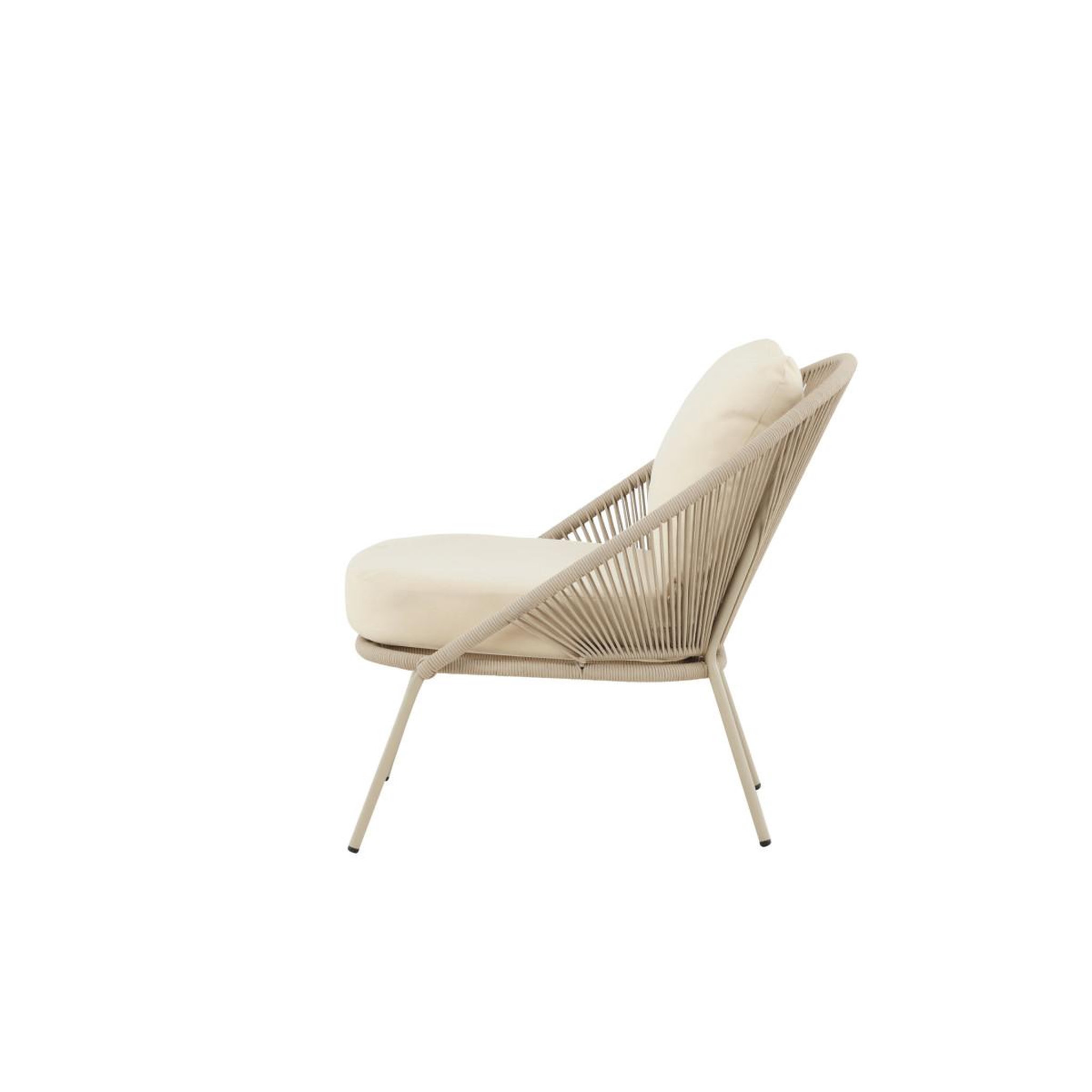 Voir la diapositive 5 : Paris Prix Fauteuil de jardin lounge  lindos  77cm beige