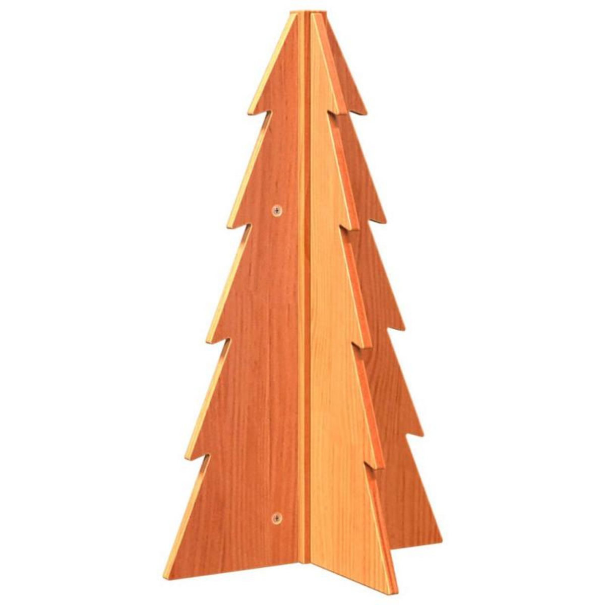 VIDAXL Arbre de Noël en bois pour décoration 69,5cm bois de pin massif
