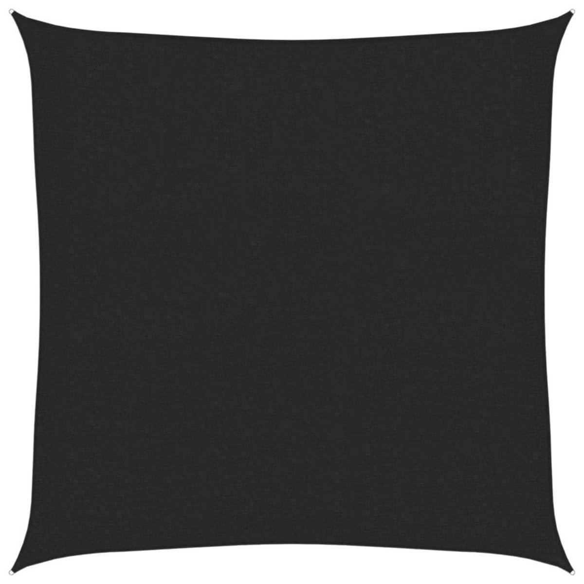 VIDAXL Voile d'ombrage 160 g/m^2 Noir 3,6x3,6 m PEHD