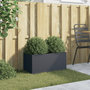 Voir la diapositive 3 : VIDAXL Jardiniere anthracite 62x30x29 cm acier