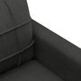 Voir la diapositive 6 : VIDAXL Canapé à 2 places Noir 140 cm Tissu