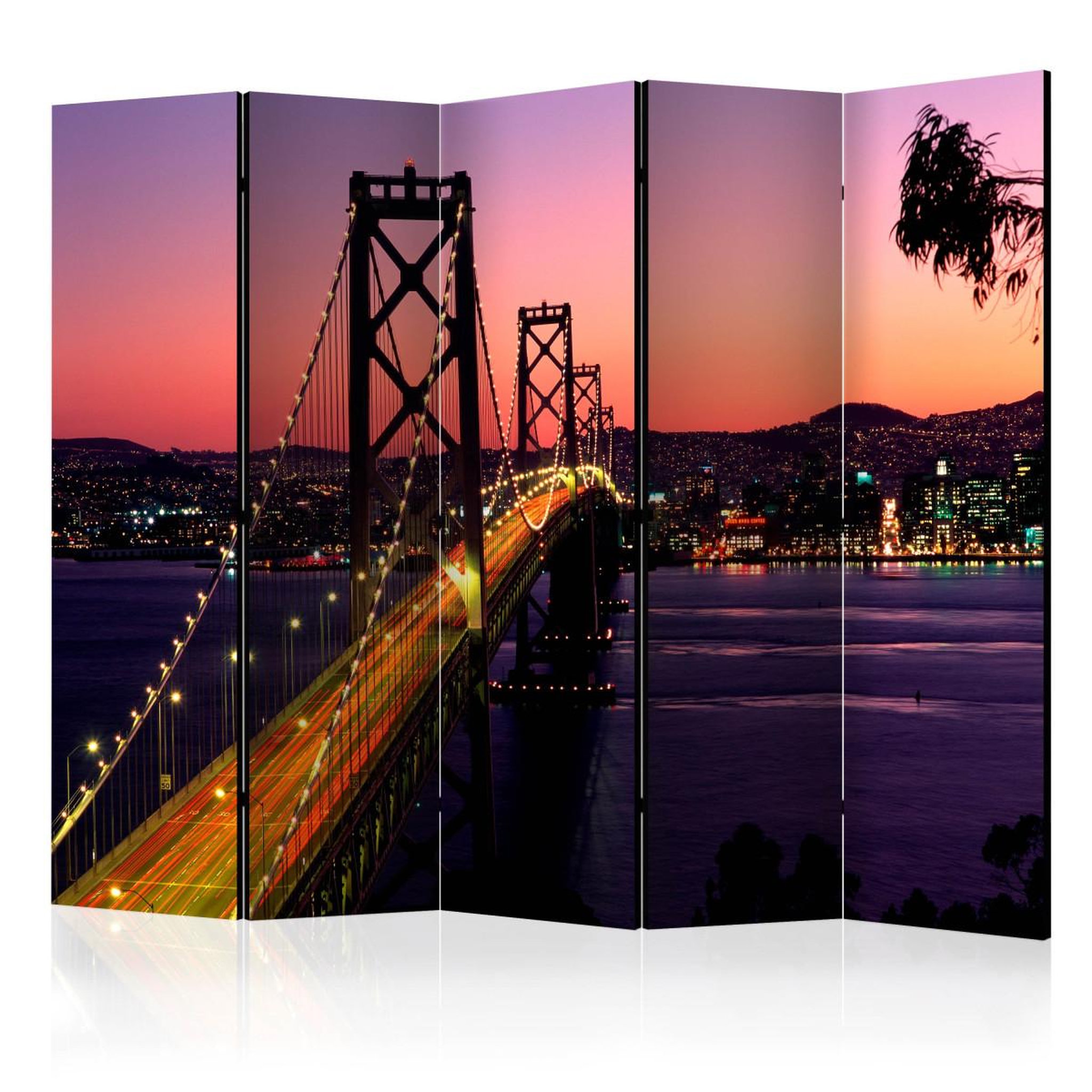 Paris Prix Paravent 5 volets  charming evening in san francisco  172x225cm