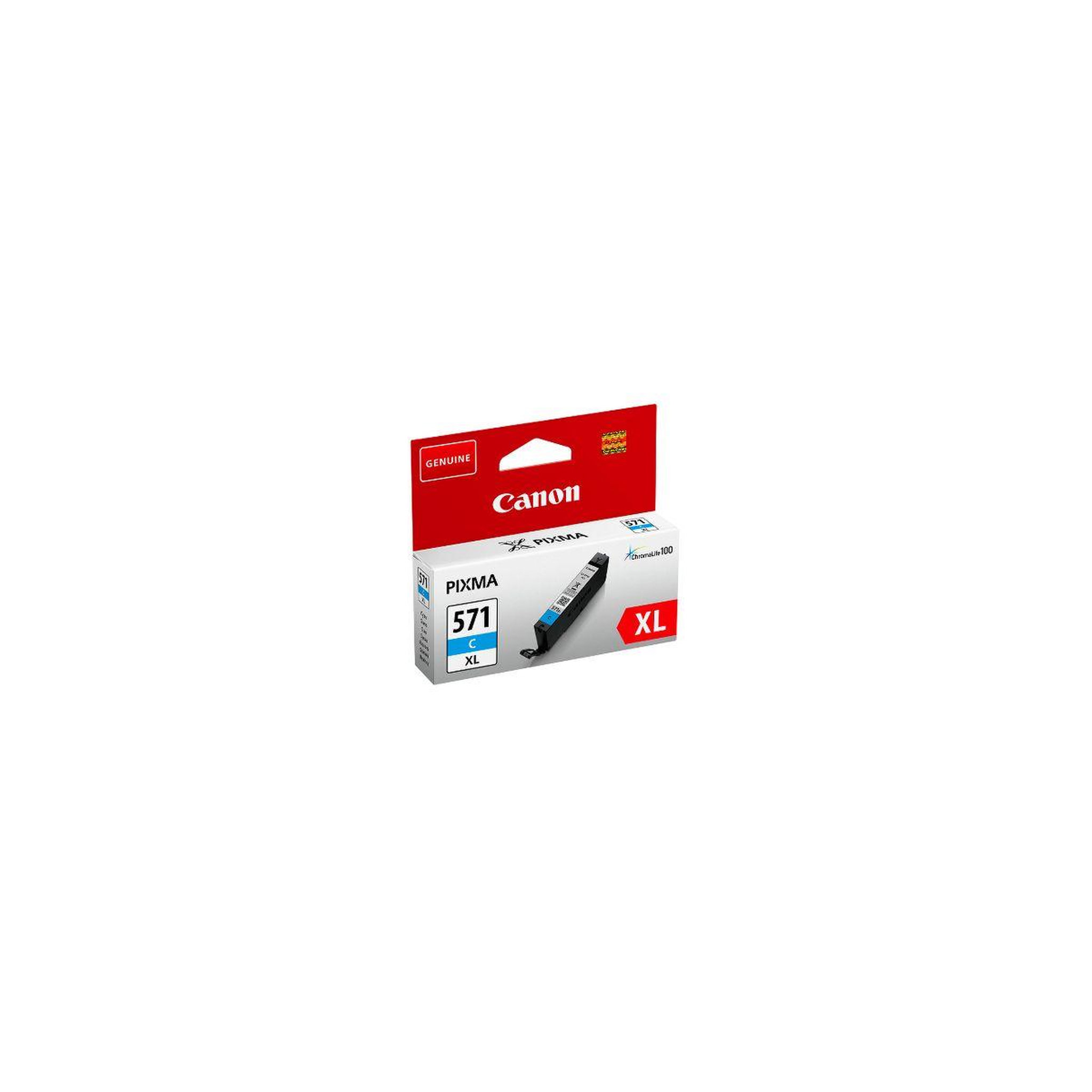 Voir la diapositive 1 : Canon Cartouche d'encre Originale CLI-571 XL Cyan Haute Capacité - 0388C001