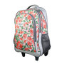 Voir la diapositive 2 : Bagtrotter BAGTROTTER Sac à dos à roulettes Offshore Grise Fleurs