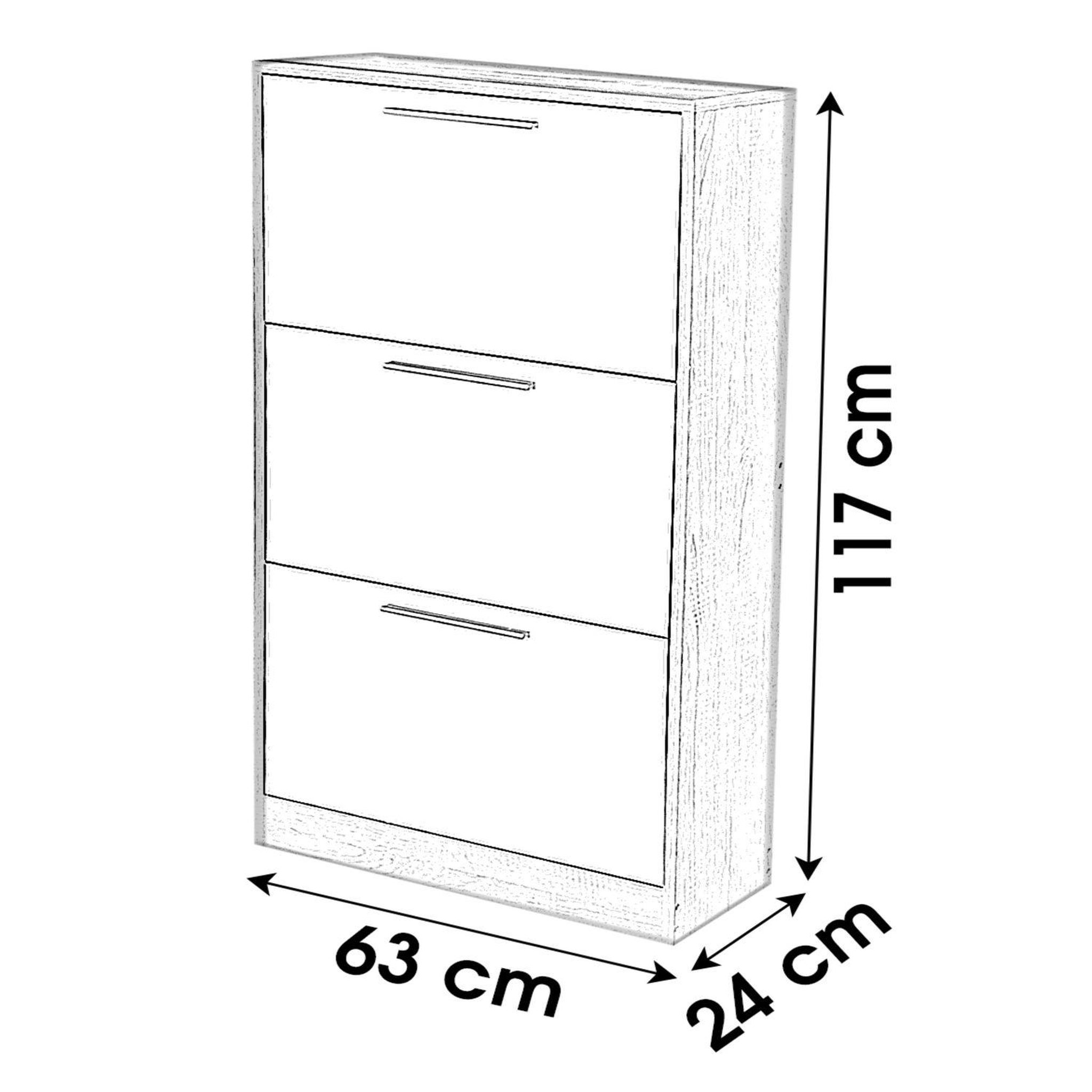 Voir la diapositive 3 : TOILINUX Meuble à chaussure design bois Pratik