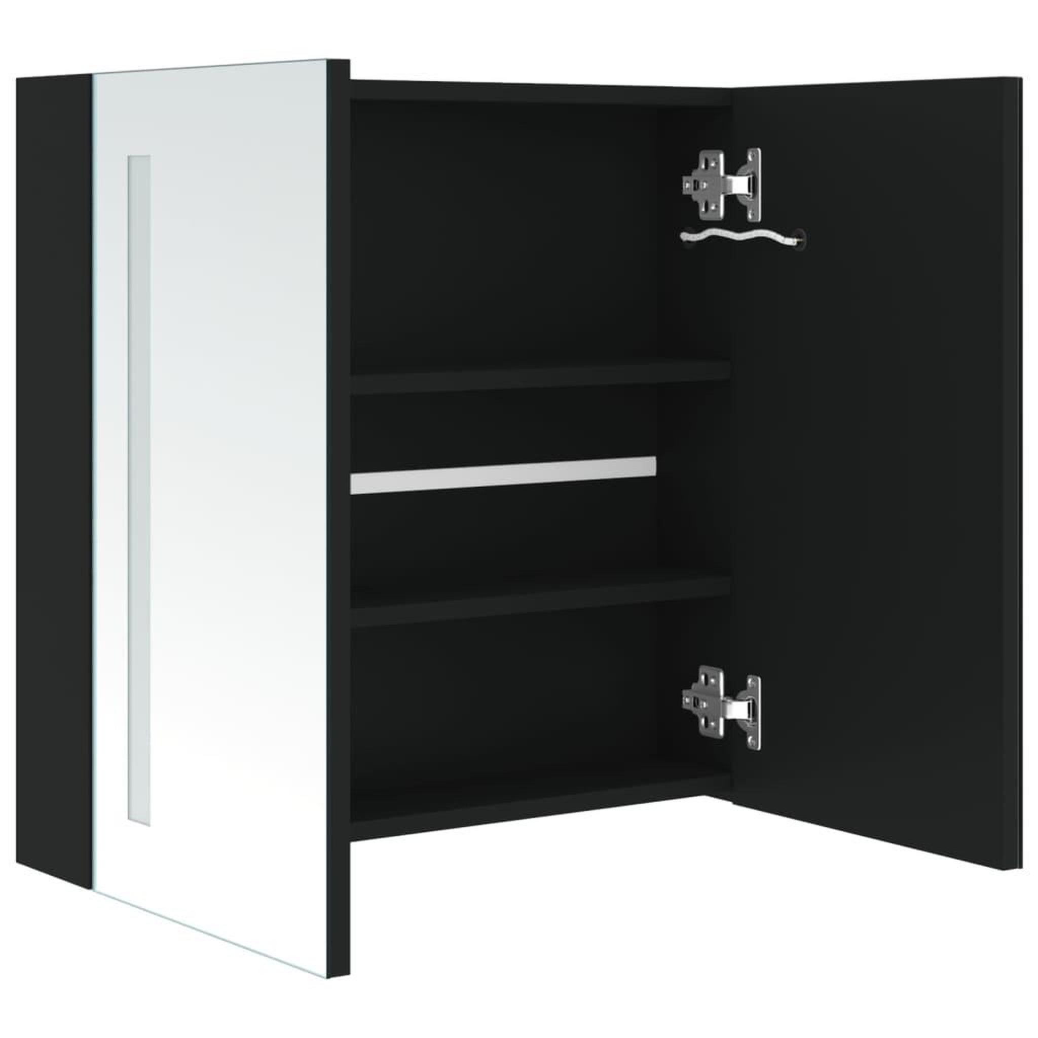 Voir la diapositive 5 : VIDAXL Armoire de salle de bain a miroir LED 62x14x60 cm