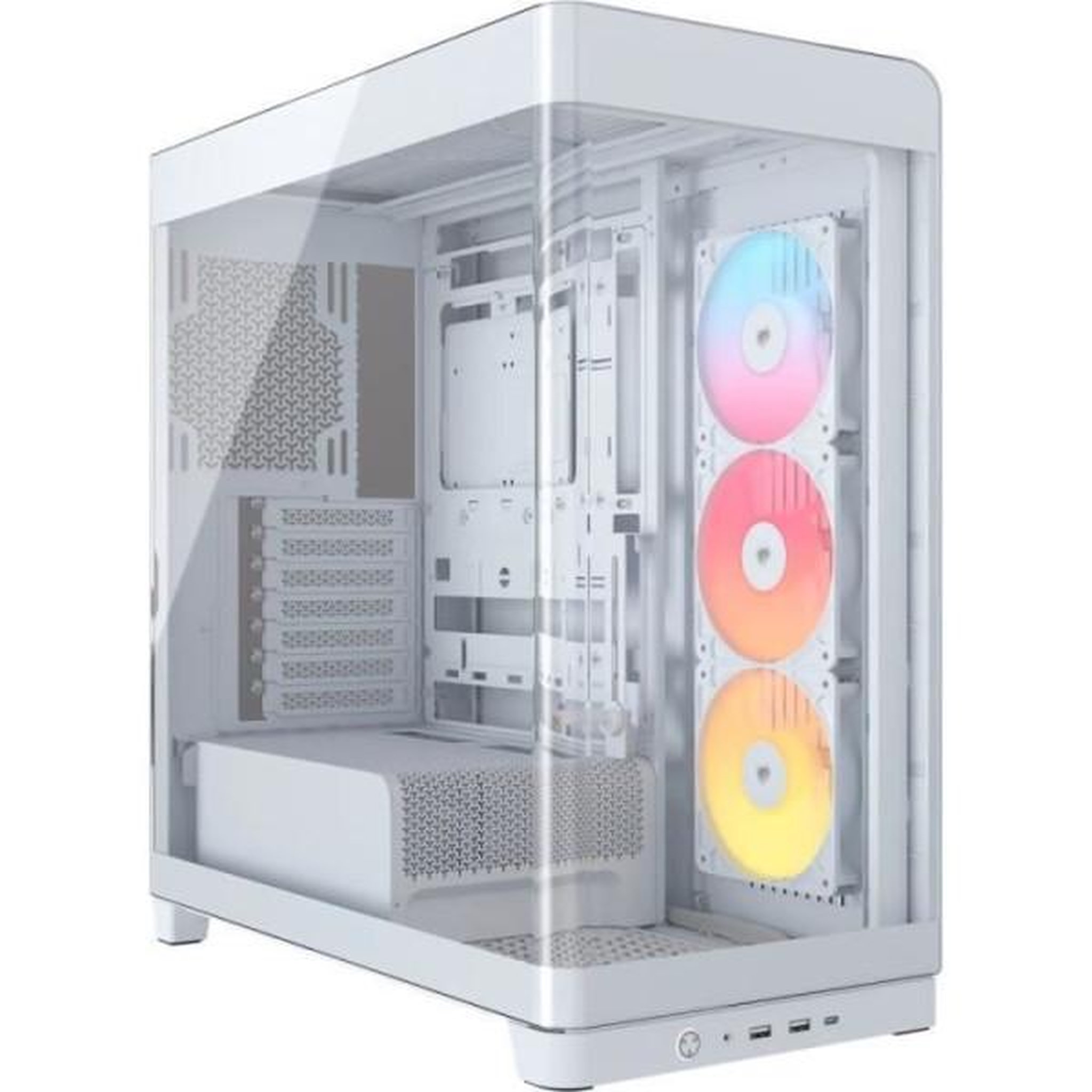 Corsair Boitier pc - corsair - frame 4500x rs-r argb tempered glass mid-tower - 2 radiateurs - blanc