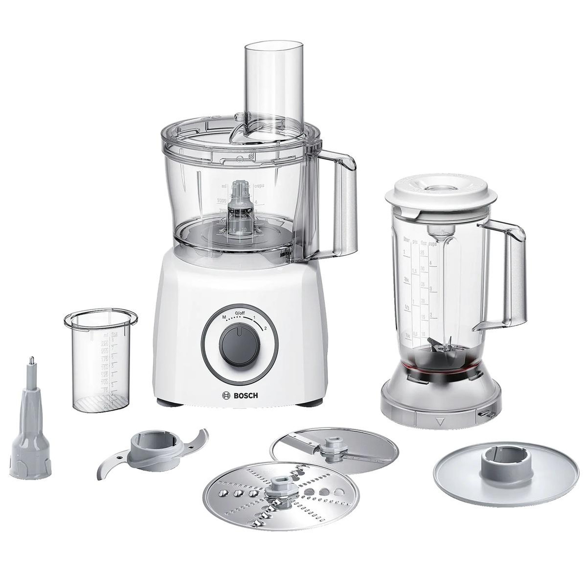 BOSCH Robot multifonctions 2.3l 800w blanc - mcm3230w