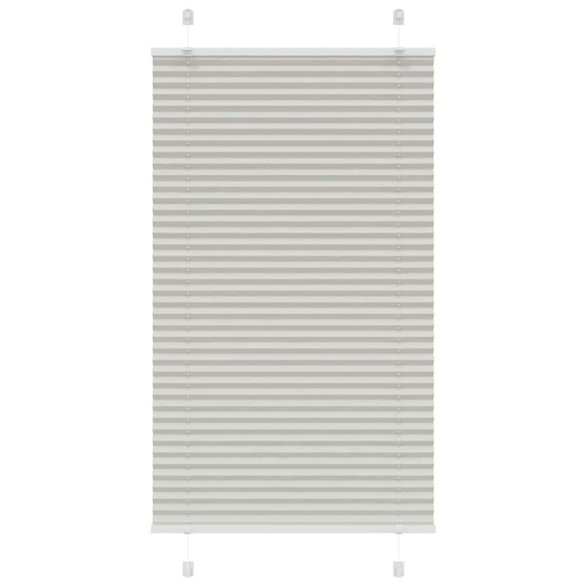 Voir la diapositive 2 : VIDAXL Store plisse gris clair 75x150 cm largeur du tissu 74,4 cm