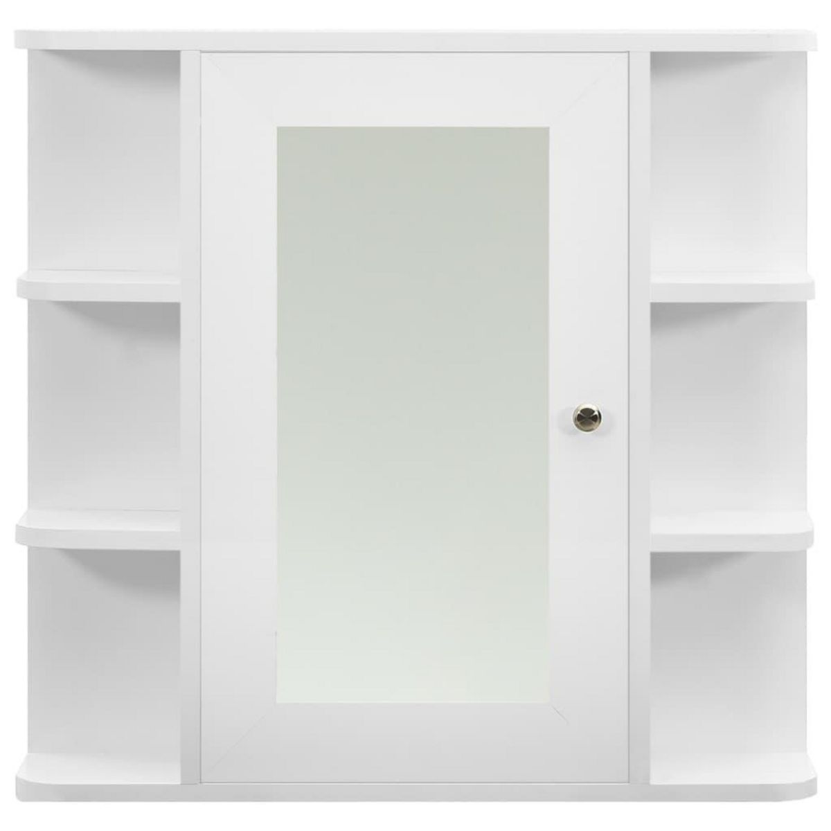 VIDAXL Armoire a miroir de salle de bain Blanc 66x17x63 cm MDF