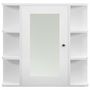 Voir la diapositive 4 : VIDAXL Armoire a miroir de salle de bain Blanc 66x17x63 cm MDF