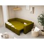 Voir la diapositive 2 : BEST MOBILIER Daryl - canapé d'angle réversible 4 places convertible avec coffre en tissu texturé