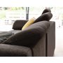 Voir la diapositive 3 : BEST MOBILIER Clever - canapé d'angle droit - 5 places - convertible avec coffre et têtières - en tissu