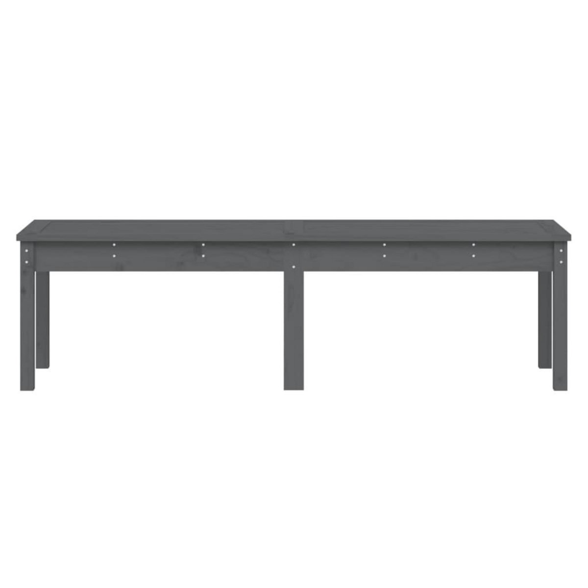 VIDAXL Banc de jardin a 2 places gris 159,5x44x45cm bois massif de pin