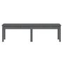 Voir la diapositive 4 : VIDAXL Banc de jardin a 2 places gris 159,5x44x45cm bois massif de pin