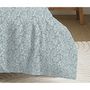 Voir la diapositive 4 : COTON PUR Pack complet housse de couette réversible pour lit 180 x 200 cm  King size  Céleste glacier