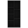 Voir la diapositive 4 : VIDAXL Bibliotheque Noir 50x25x106 cm Bois d'ingenierie