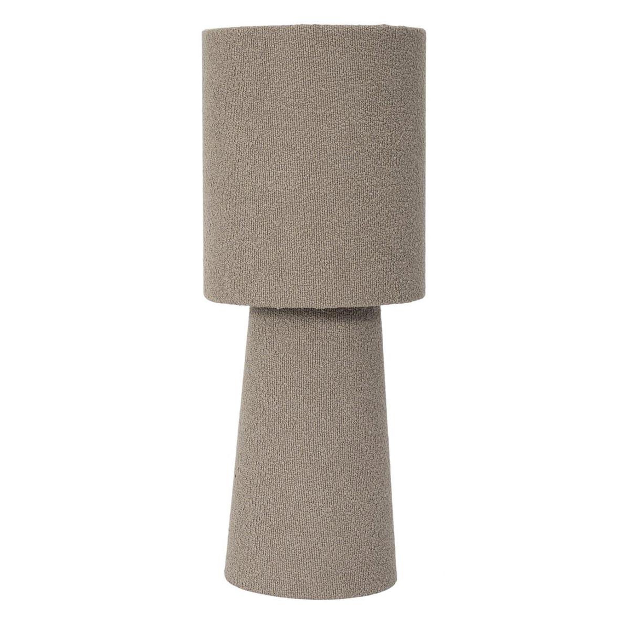 The Home Deco Factory Lampe à Poser Bouclette  Angye  38cm Taupe