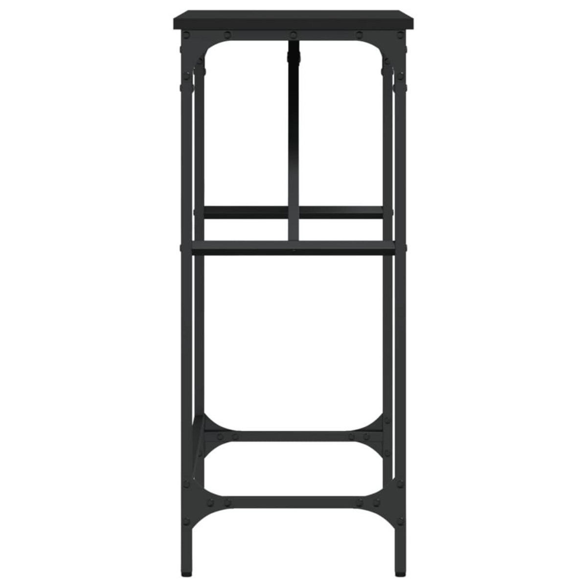 VIDAXL Table console noir 75x32x75 cm bois d'ingenierie