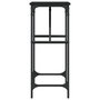 Voir la diapositive 5 : VIDAXL Table console noir 75x32x75 cm bois d'ingenierie