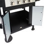 Voir la diapositive 5 : GARDENSTAR Barbecue à gaz en acier 4 brûleurs + 1 latéral MISTRA