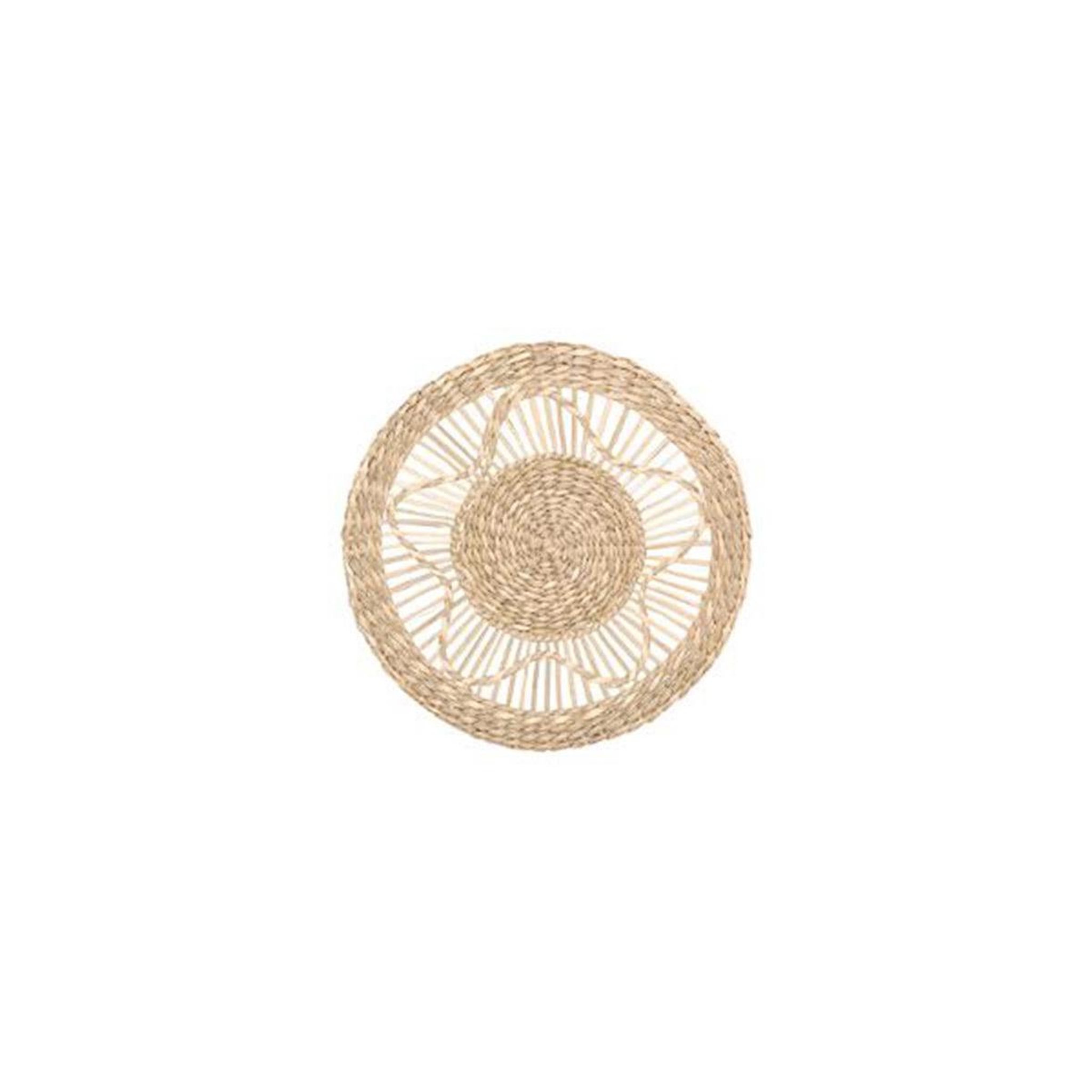 Voir la diapositive 4 : ATMOSPHERA Décoration murale ronde  seagrass  38cm naturel