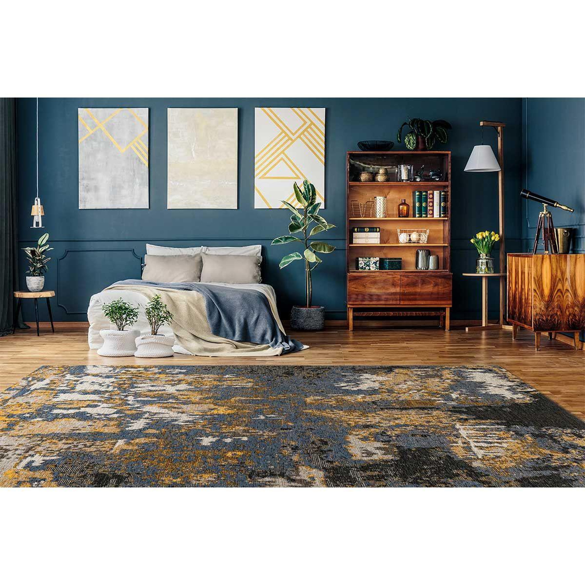 Voir la diapositive 4 : Paris Prix Tapis Tissé Imprimé à Motifs  Primavera IV  Multicolore