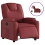 Voir la diapositive 2 : VIDAXL Fauteuil inclinable electrique Rouge bordeaux Similicuir