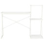 Voir la diapositive 2 : VIDAXL Bureau avec etagere Blanc 116x50x93 cm