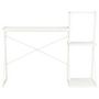 Voir la diapositive 2 : VIDAXL Bureau avec etagere Blanc 116x50x93 cm