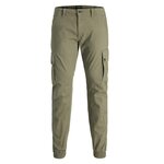 Jack & Jones Pantalon Cargo  fluide Garçon Jack & Jones Paul 111. Coloris disponibles : Vert